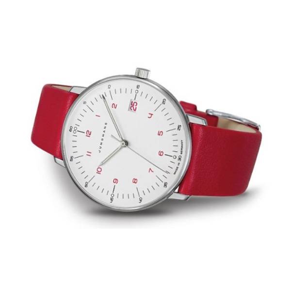 Junghans Max Bill montre femme en rouge