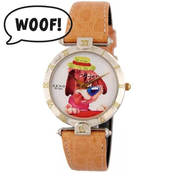 Drôle de montre pour femme avec chien