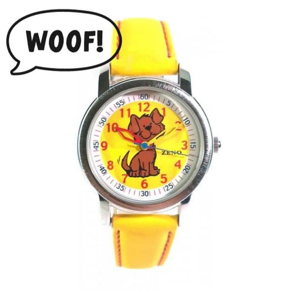 Yellow Girl Watch avec chien