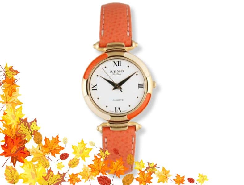 Organge de montre femme automne