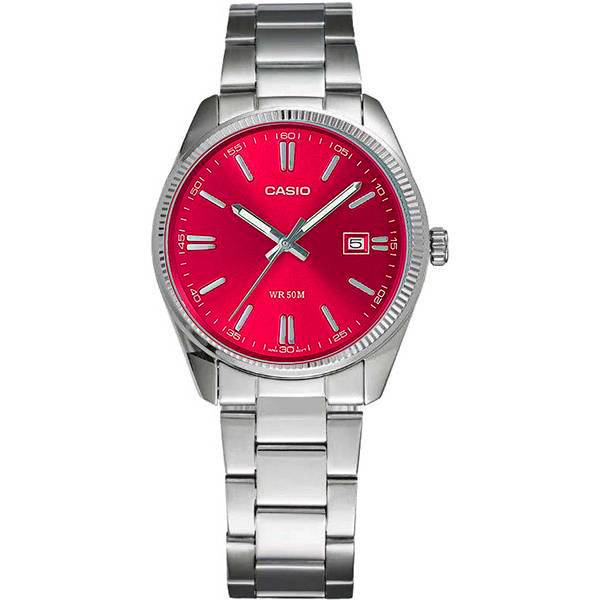 CASIO Analogique Rétro, Montre à Quartz Rouge