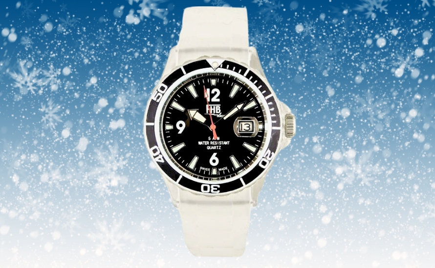Montres d’hiver FHB Funwatch blanc