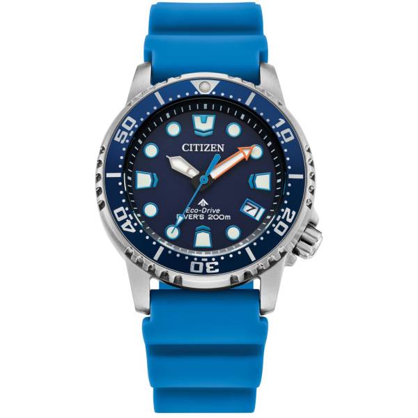 blaue Citizen Solar Damen Taucheruhren