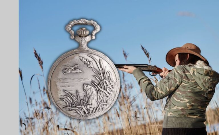 Taschenuhr Entenjagt