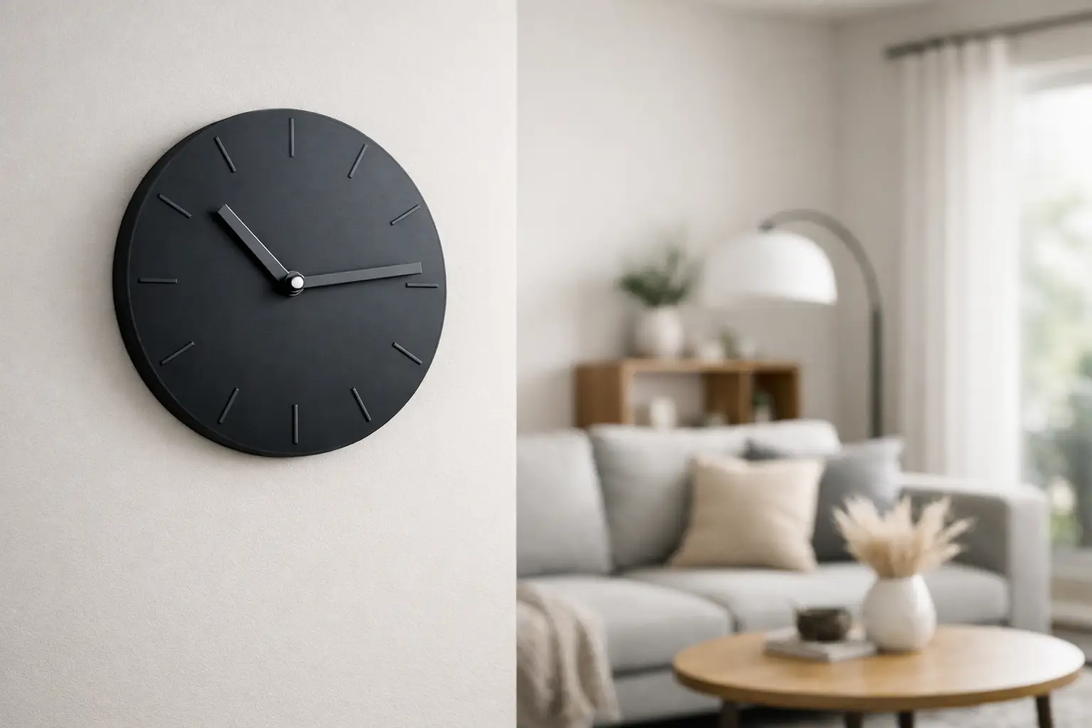 Wanduhr Wohnzimmer modern richtig wählen