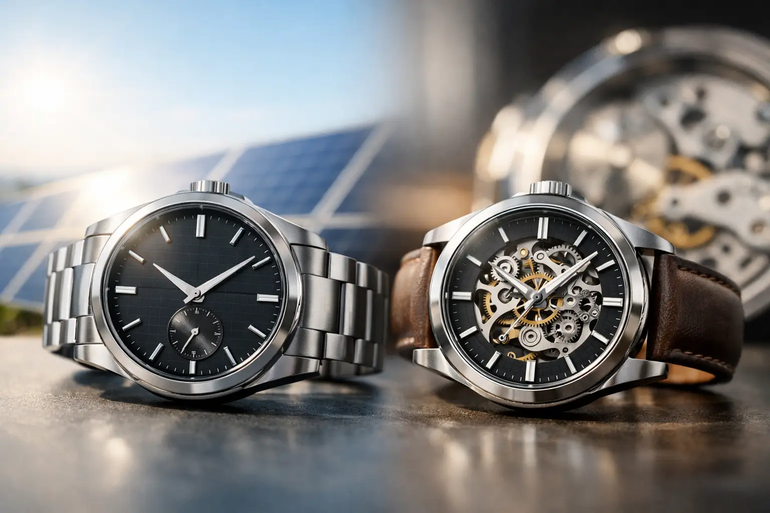Montre solaire ou automatique : que choisir ?