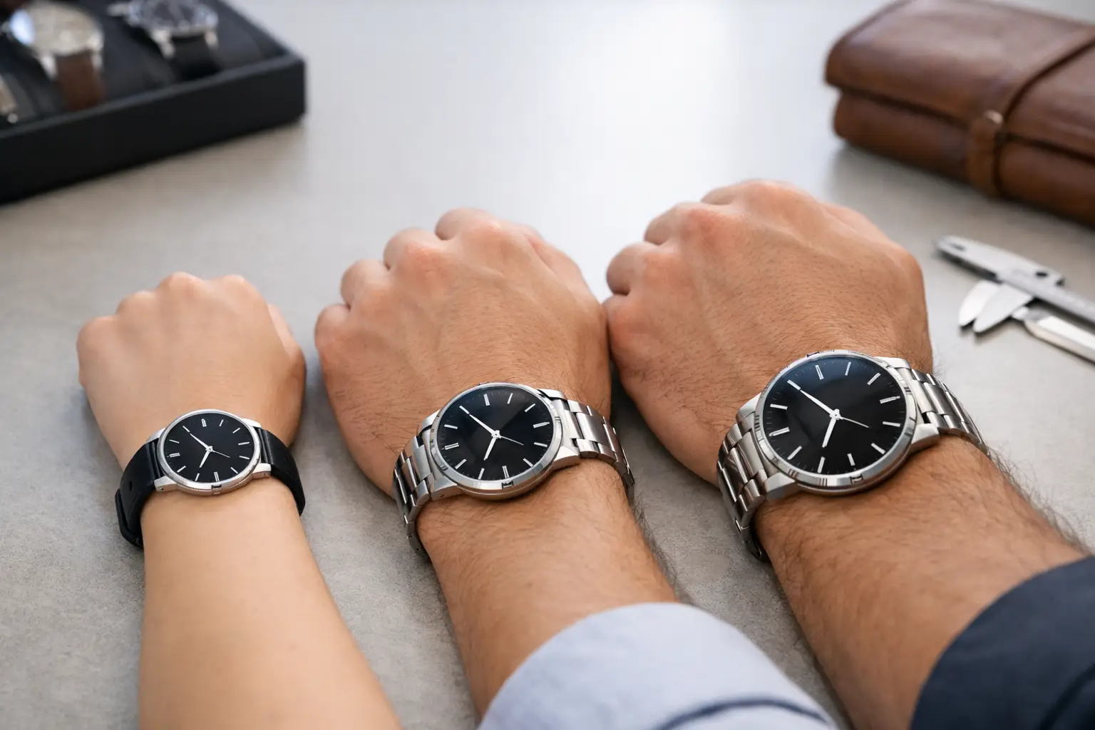 Quel diamètre montre poignet choisir selon sa taille ?