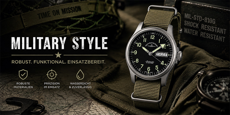 Hochwertige Einsatzuhren in der Schweiz ⌚ Schweizer Uhren Magazin Tactical Watches online kaufen