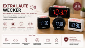 Kategorie extra laute Wecker ⌚ Schweizer Uhren Magazin extra laute Wecker