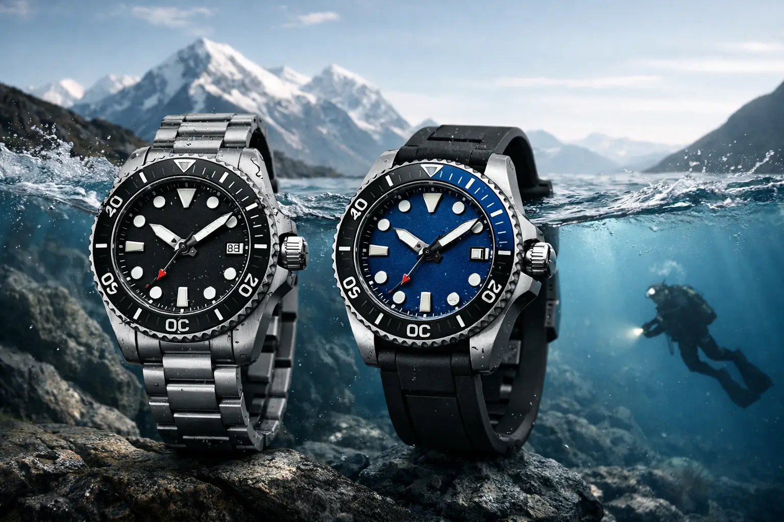 Swiss Military Automatikuhren: 500 oder 1000 m wasserdicht